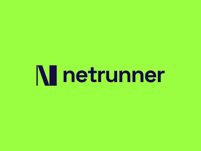 netrunner logo concept pt.1 app biotechnology brand branding consulting digital icon it letter logo minimalitic logo monogram n nn online runner technology