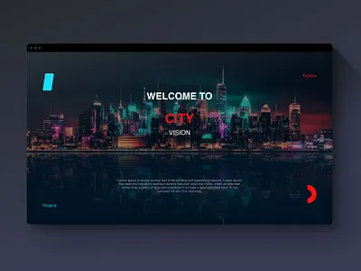 City guide welcome page design city design guide ui ux web website