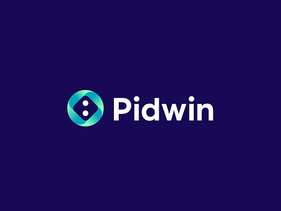 Pidwin branding casino chance circle dice gambing gradient identity innovation logo software spiral symbol