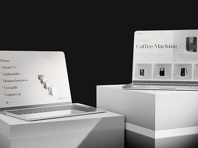 MEAMA Coffee and Machine E-commerce web redesign coffee coffee machine coffee pods e commerce pods stylize ui ux web website