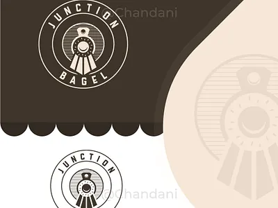 Junction Bagel Logo graphic design logo