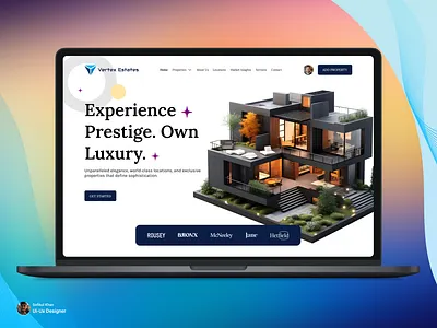 A Sneak Peek into Our Luxury Real Estate Landing Page Design 2025 branding creativedesign designinspiration dreamhome figma inspiration landingpagedesign luxuryhomes luxuryinteriors luxuryrealestate modern realestatedesign realestatewebsite trending ui uiuxdesign ux webdesign websitedesign