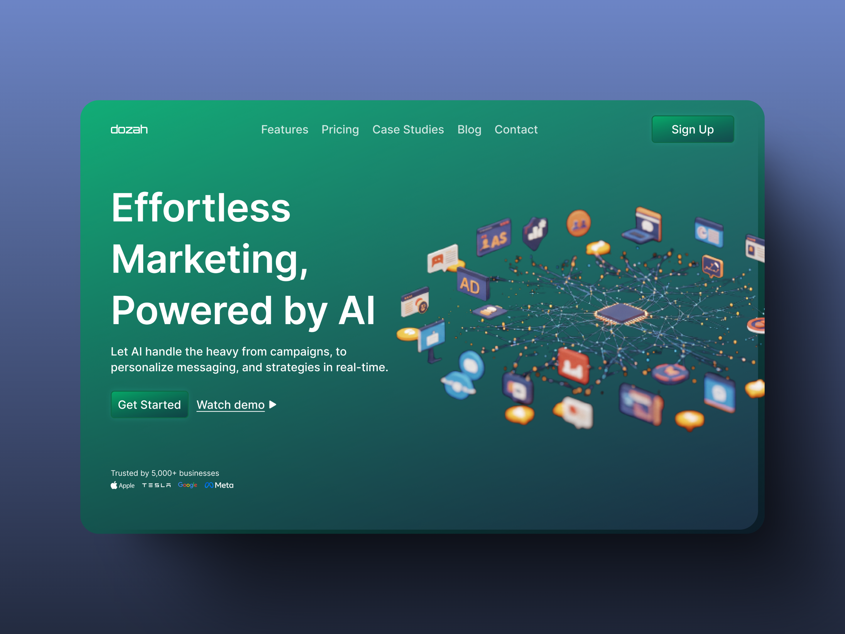 Example of Saas Website Design