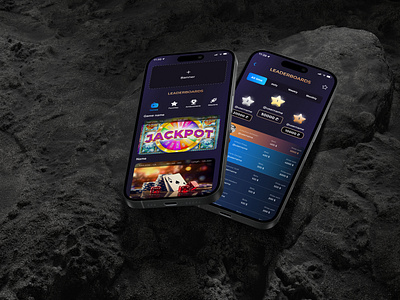 Casino App Leaderboards Design app casino casino design design gambling jackpot leaderboards stars ui