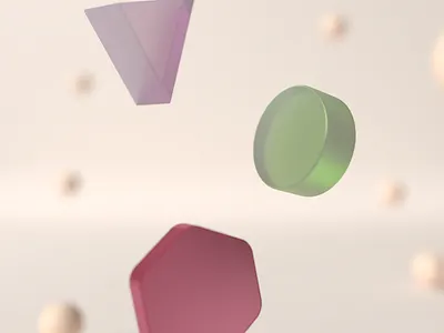 Jelly Shapes 3D 3d art design graphic design jelly render shapes