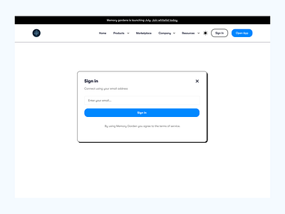 Sign In with your email
