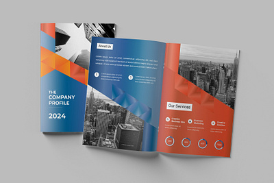 8 Pages corporate business brochure tempate brochure design graphic design