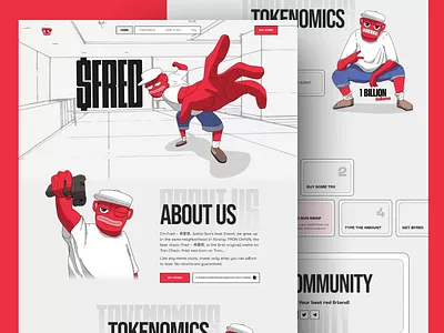 Meme Coin Website design landing page meme meme coin meme coin website meme web design meme website ui web design website