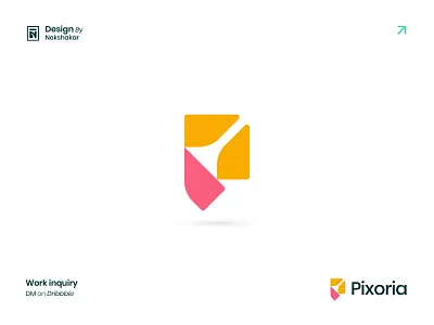 Pixoria - letter P modern and creative logo design alphabet logo best logo brand logo branding business logo creative logo design ecomerce identity letter mark letter p logo logo modern logo p professional logo symbol