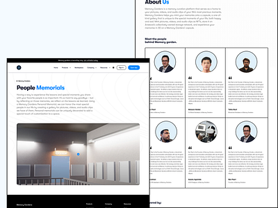 Memory Gardens website / People memorials & About Us