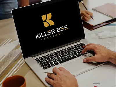 The logo named "Killer Bee Tactical" designed by Ansysoft adobeillustrator beekeeper childprotection communitysafety crimeprevention femalesafety girlpower influencer kidssafety logodesign momlife personalprotection retireddetective safetyfirst safetysafetytips selfdefense womensafety womensempowerment womensfashion womensupportingwomen