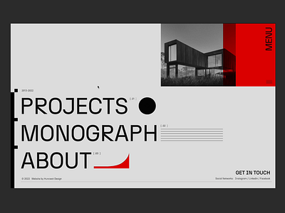 Architecture studio / homepage animation design figma ui ux web webdesign website