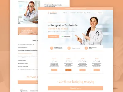 Medical Landing Page Figma UI Design app design doctor figma figma design figma designer figma layout figma web design figma website healthcare hospital medical medicine mobile nurse orange orange webdesign responsive senior care ui design