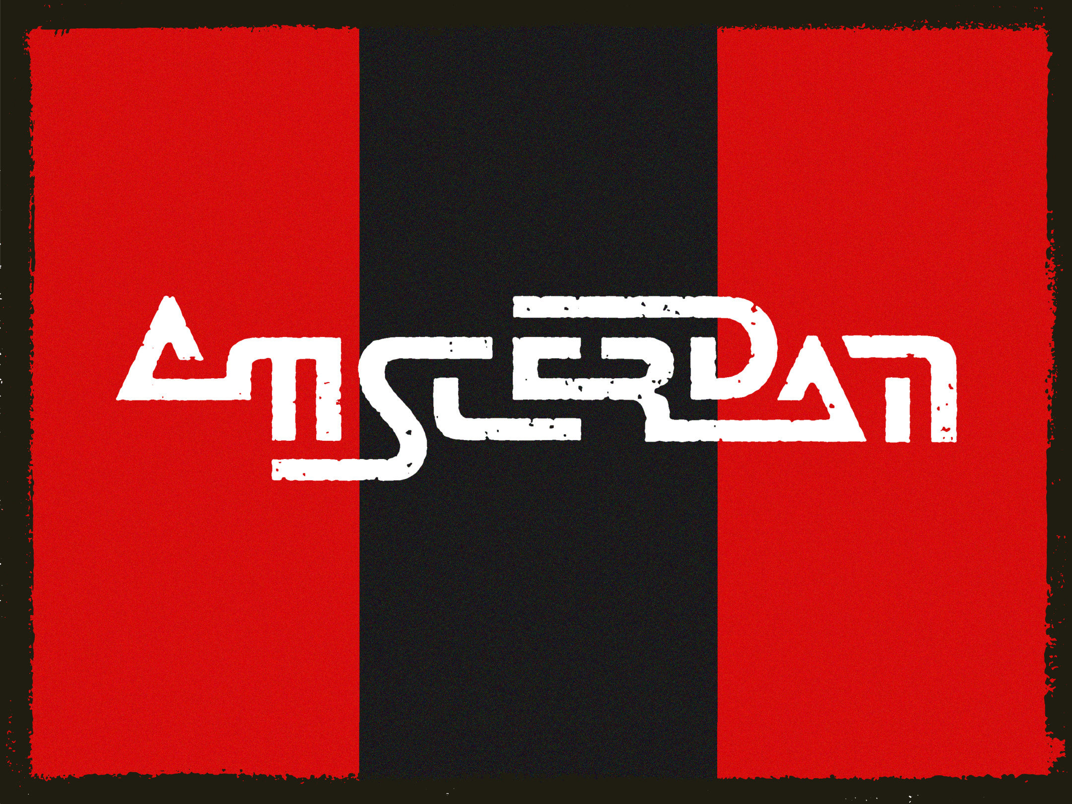 Amsterdam City Wordmark amsterdam black branding busy city cyberpunk design dirty graffiti illustration logo messy movement paint playful red sketchy techno vector wordmark