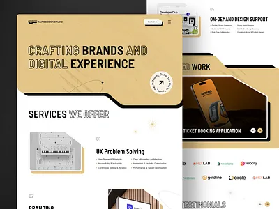 UI/UX Design Studio - Website UI branding design design agency design studio design website illustration product product design ui ui design uiux agency uiux studio ux design website ui