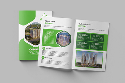 Company Profile Brochure magazine Editorial Design Template brochure