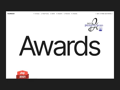 Awards Section design for HVAC Website awards awards design awards designer awards section design hvac hvac designer hvac marketing agency hvac ui hvac web design hvac web design agency hvac website rootover rootover agency section design top hvac designer ui web design website website design