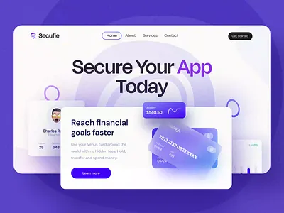 App Security: Web Design, Landing Page animation b2b saas b2c branding cyber cybersecurity design landing page motion graphics saas application saas landing page saas platform saas website secure security security website ui design uiux website