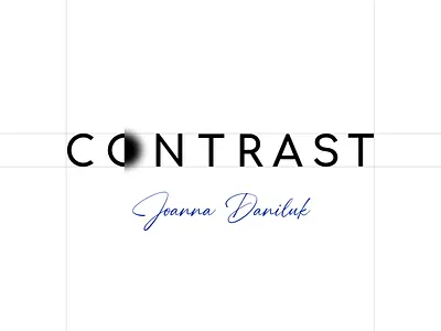 CONTRAST logo blur branding contrast daniluk joanna joannadaniluk logo logotype typography