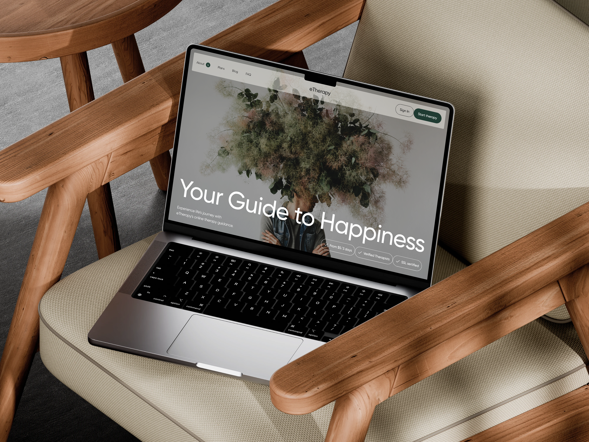 Concept for etherapy website design eteraphy figma landing psychology ui ux webdesign