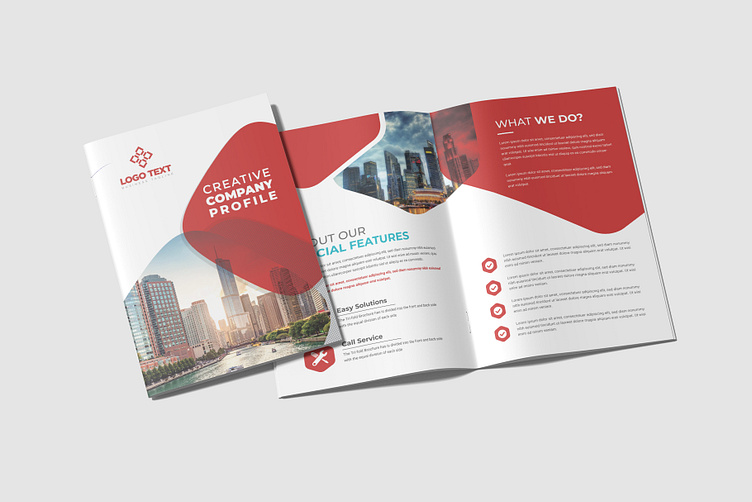 Company Profile Brochure Template by Lauren L. Beck on Dribbble