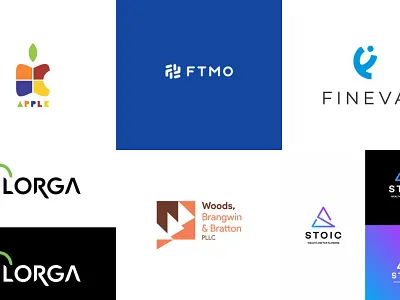 Logo Design Ideas brand identity branding concept design finance geometric graphic green line logo minimalist natuare service simple technology typography