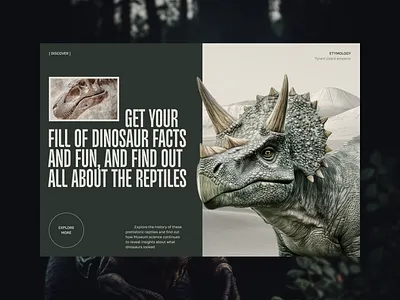 Mesozoica Website 3d clean composition design dinosaur figma graphic design grid history illustration midjourney minimalism mobile design museum nature simple typography ui uidesign web design
