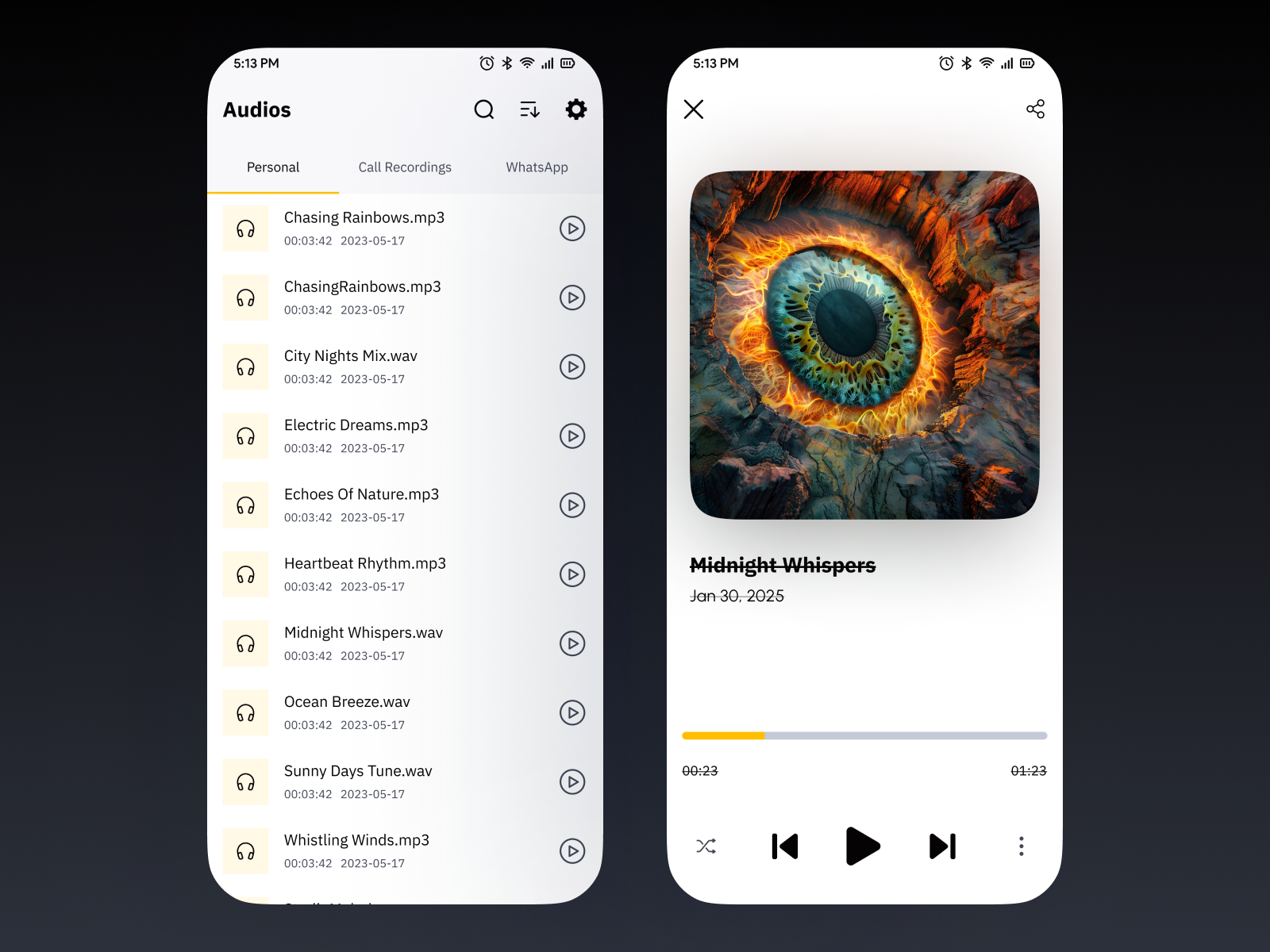 Example of Startup App UI/UX Design Reskin Services