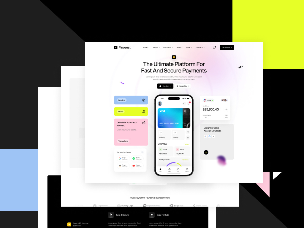 Finozest – A Modern Webflow Template animatedwebsites branding design financesites madeinwebflow newwebdesignideads radiant radianttemplates responsivedesign saasdesign saaswebsites ui web webanimation webdesign webdesigner webflow webflowdesign webflowtemplates