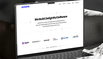 Juhomi branding contemporary kabilansa landingpage logo ui website