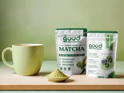 Premium japanese match green tea pouch packaging design brand identity branding discover green tea japanese matcha landing page matcha powder organic packaging packaging design pouch design pouch packaging product design product packaging design tea packaging ui web web design website website design