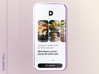 Dinner Bell: A meal prep app animation food ios meal mobile motion ui ux