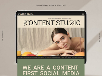 Content Studio Squarespace Template agency template beige designer website feminine modern refined social media sophisticated squarespace squarespace template website website template