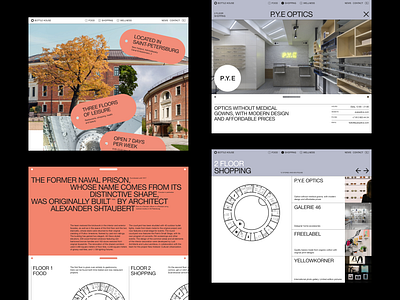 Bottle House — Website. architecture design grid layout public space ui web