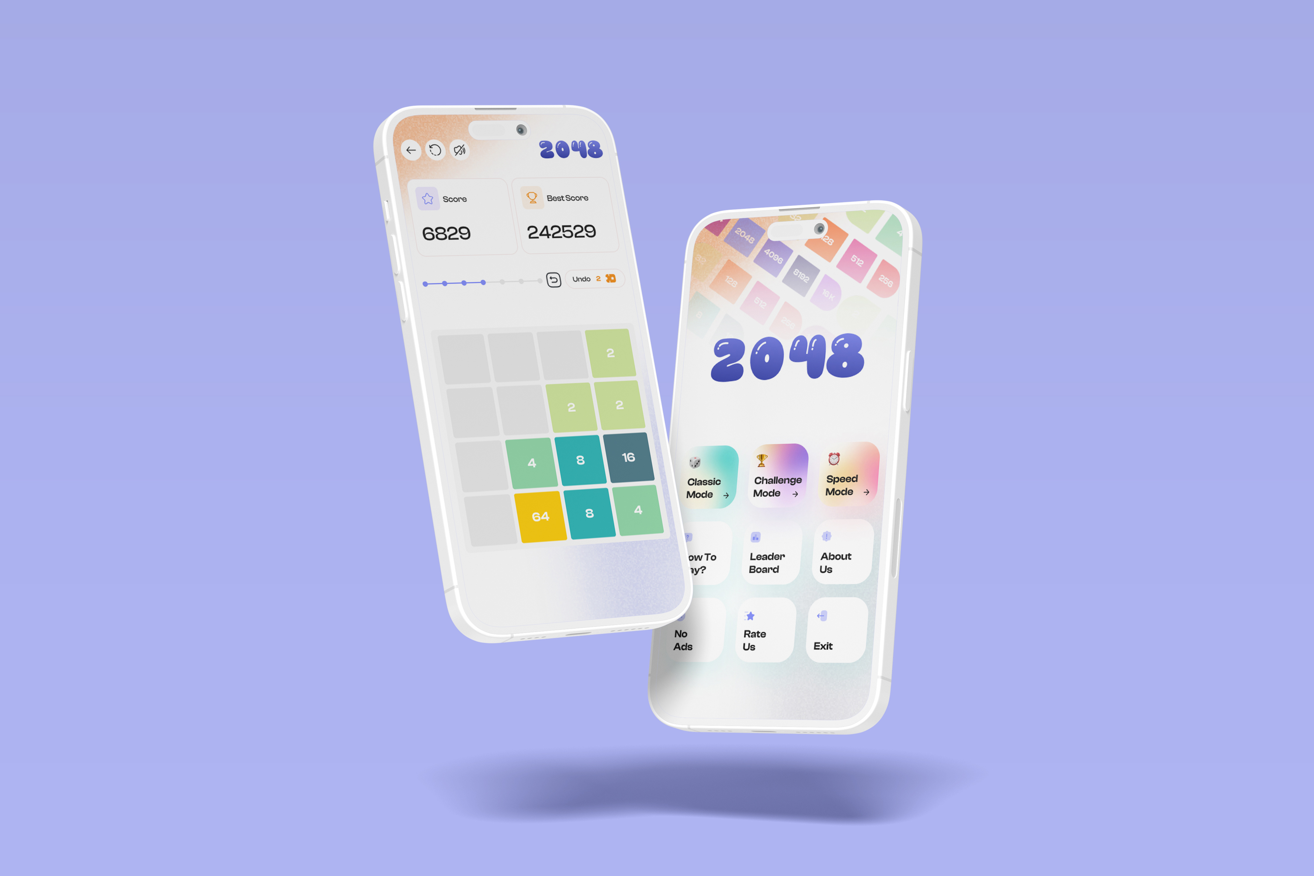 2048 Puzzle – A Modern Take on a Classic Puzzle Game app app design design figma game design graphic design mobile app design mobile game ui ui design uidesign