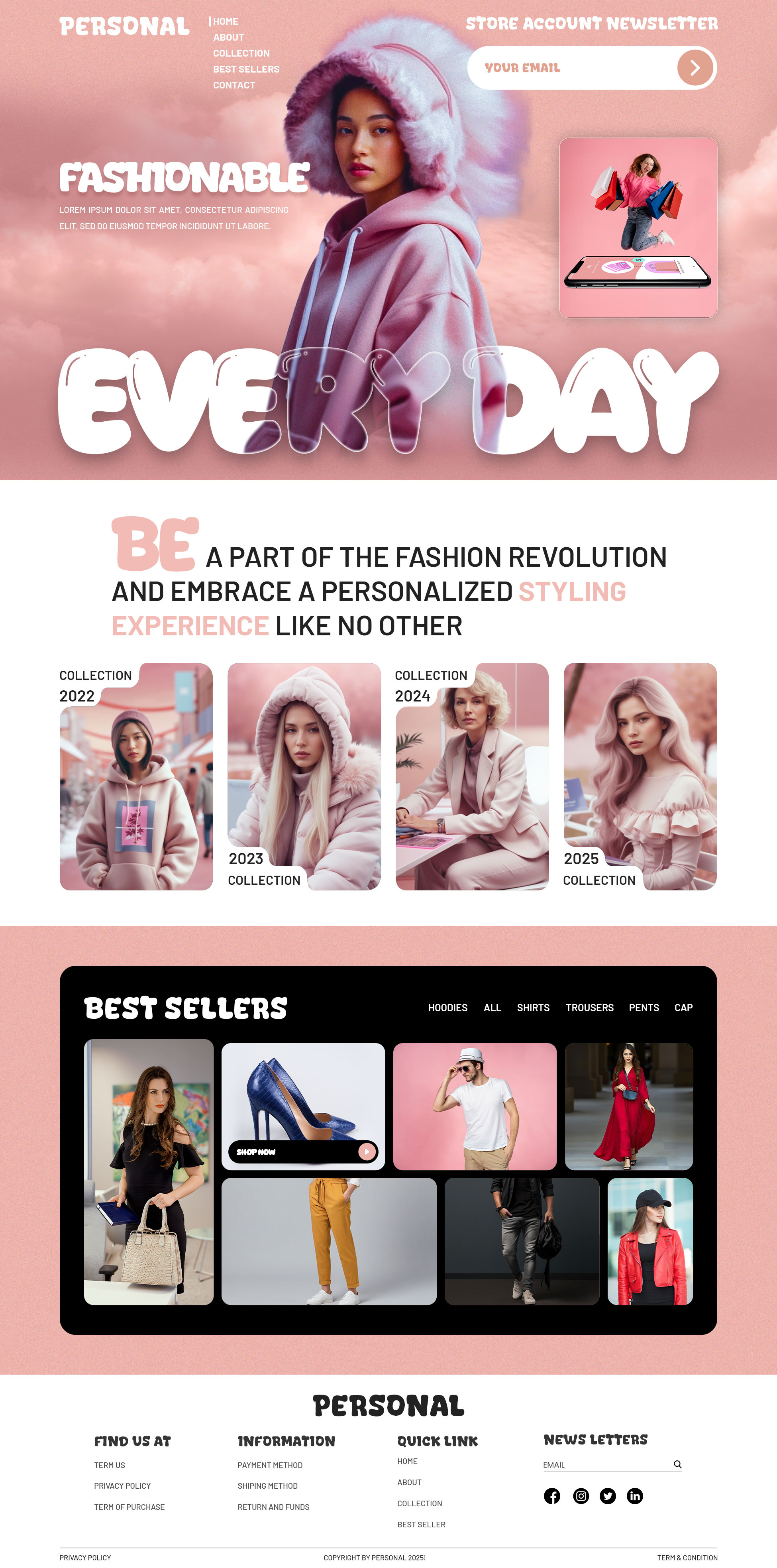 Personal Store Website Design and Development by me. branding css design elementor graphic design html illustration javascript landing page logo ui ui design uiux ux design web web design website website design wordpress