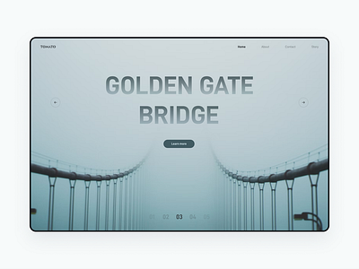 Golden gate bridge design ui ux web