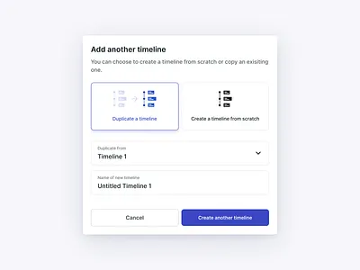 Add another timeline app branding copy timeline ui user interface ux