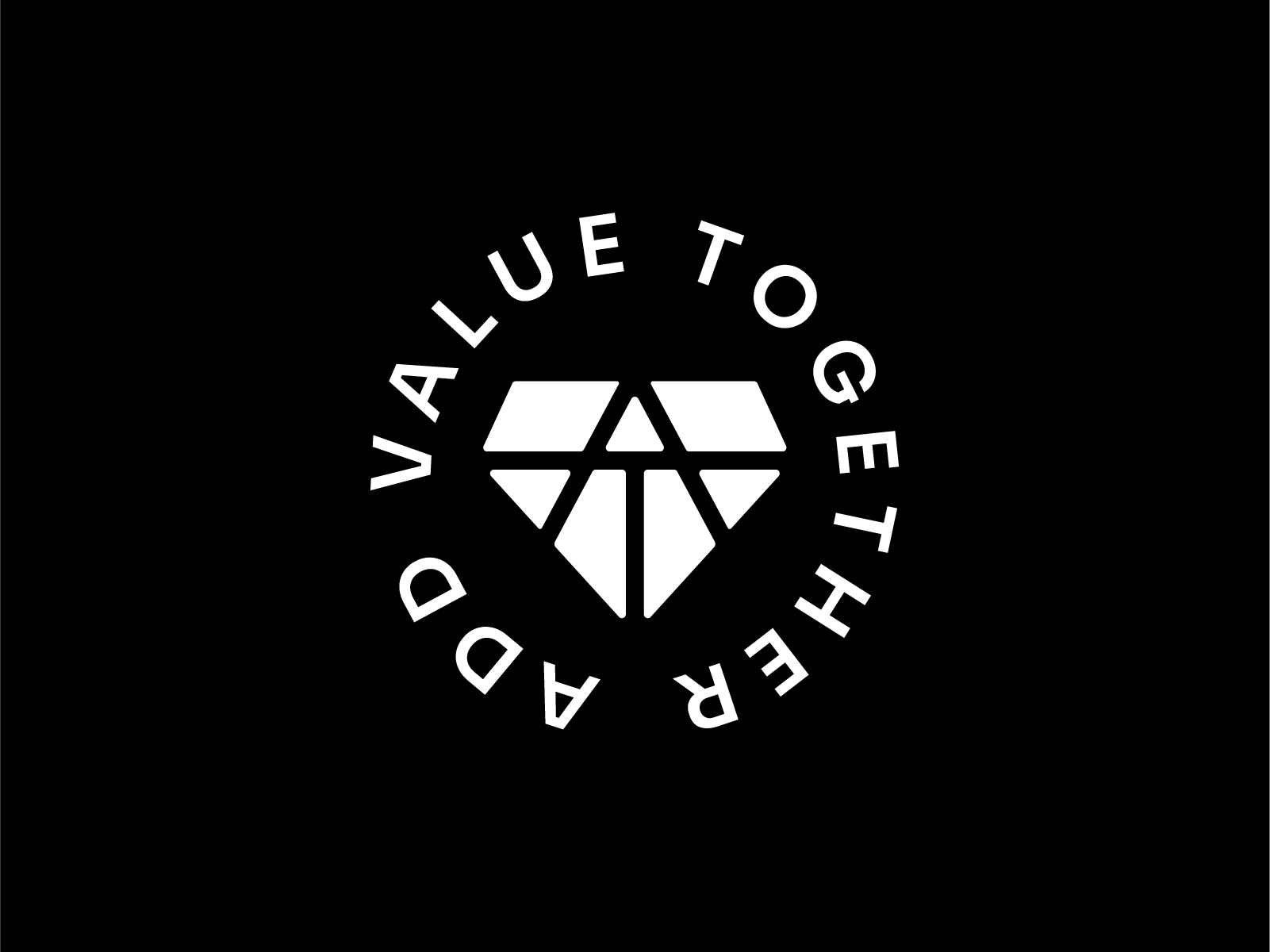 AVT – Add Value Together avt branding conceptual diamond gemstone geometric gold gradient graphic design icon logo logo design logotype luxurious luxury minimalist modern monogram negative space symbol
