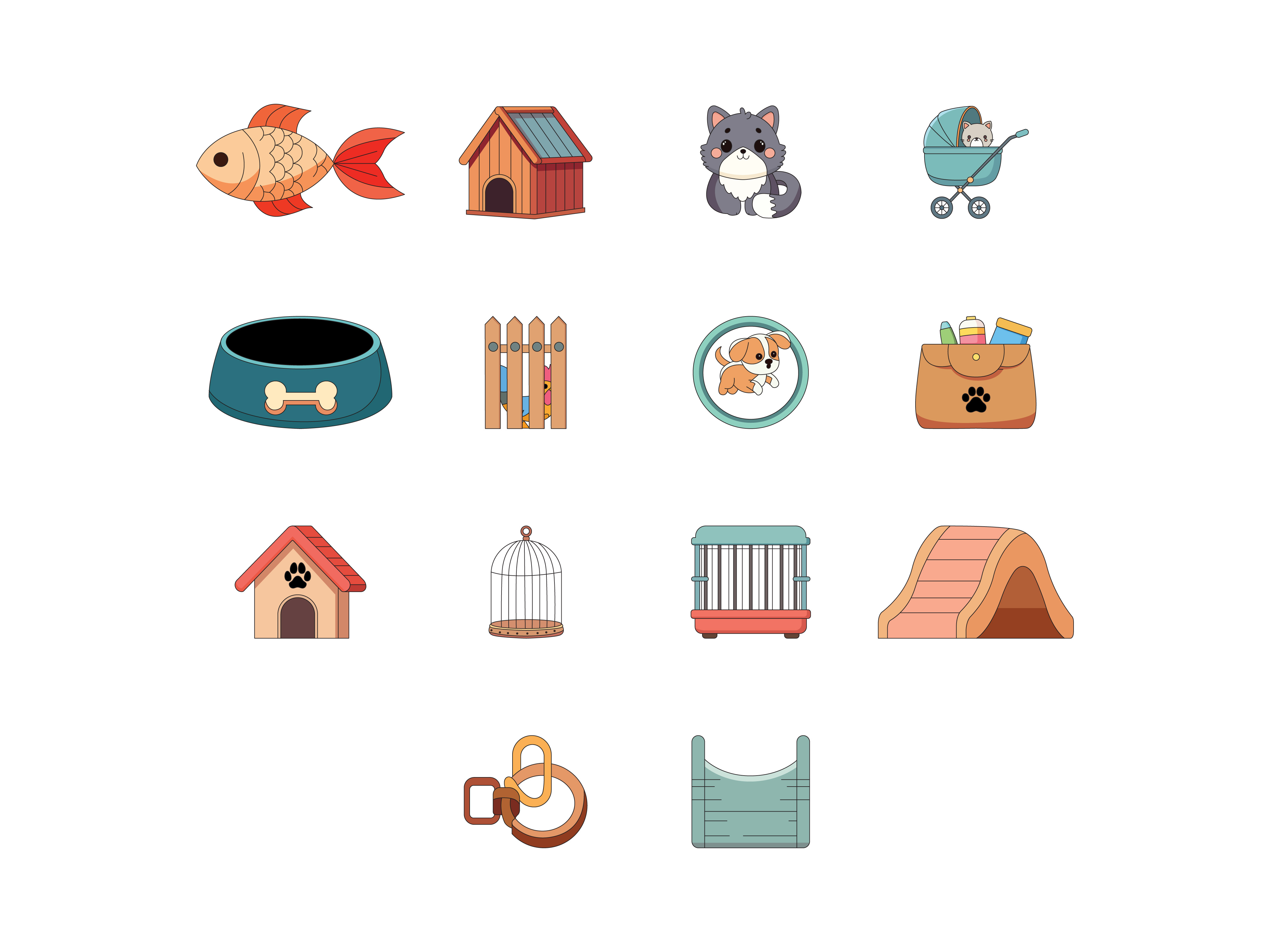 Example of Colored Icon Design