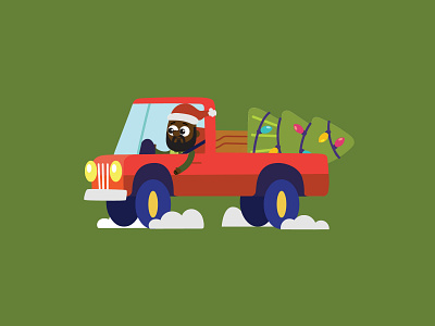 Christmas Truck christmas christmas tree christmastree minno natefarro red truck santa hat truck