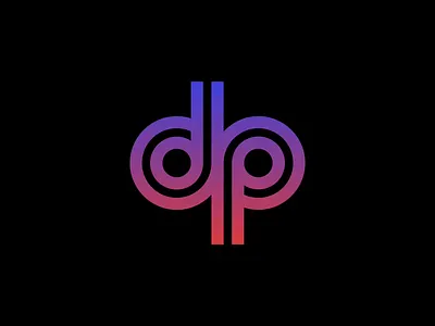 dp logo brand branding dp logo gradient graphic design icon identity letter mark lettering logo logo design logo mark logotype minimal monogram simple symbol type typography word mark