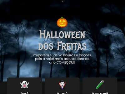 Halloween dos Freitas (2024) ui web design