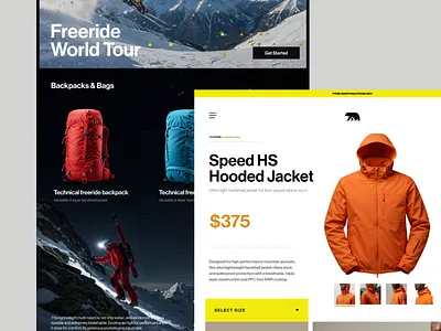 Bearx Mountain Experience - Ecommerce app branding color design illustration iphone logo page ui web