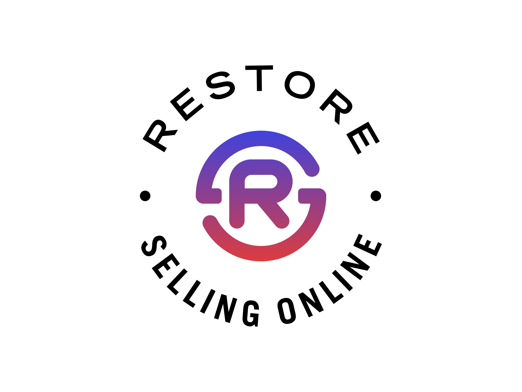 ReStore Logo animation b2b logo brand branding circular logo gradient graphic design identity letter mark logo logo design logo mark logoype minimal monogram motion graphics simple sr logo type typography