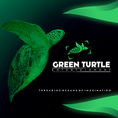 GREEN TURTLE ENTERTAINMENT brand identity branding design graphic design illustration logo