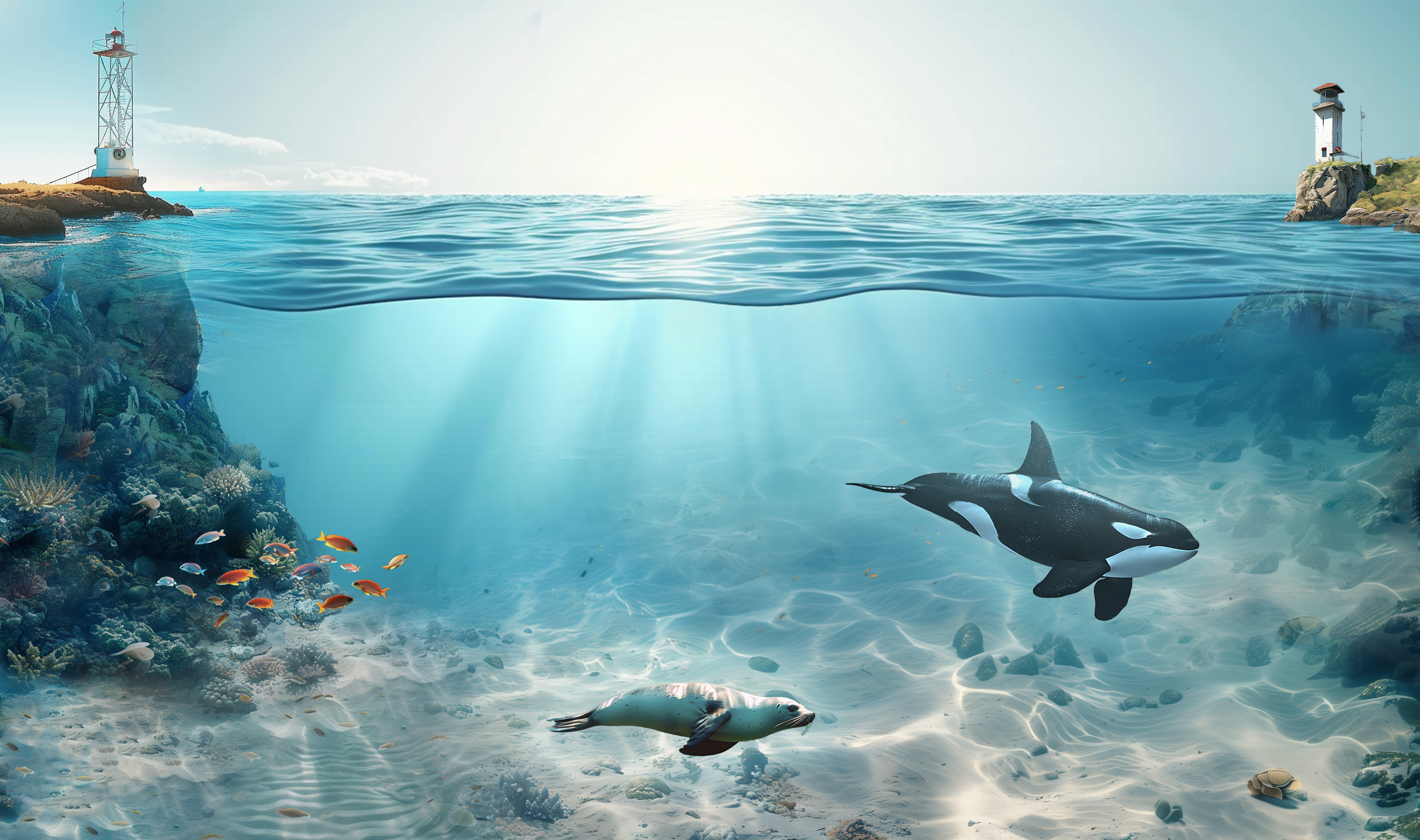 Submarine device biology cover art graphic design marine scientific illustration sea submarine