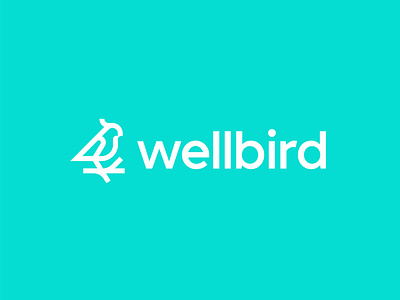 wellbird animal bird bird logo branch branding business coaching consulting health logo minimal bird nature nature logo phisical health wellbird