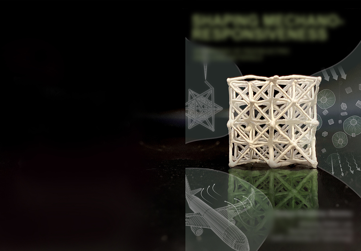 Biomaterial 3D printing biology cover art illustration science scientific illustration