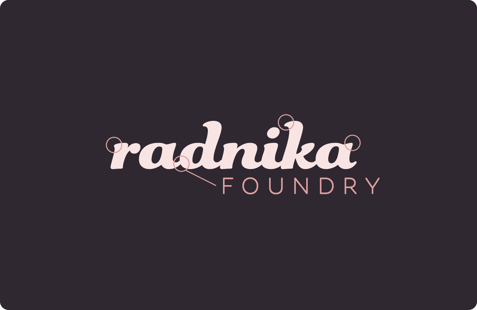 Radnika Foundry Logo branding illustration logo design typography